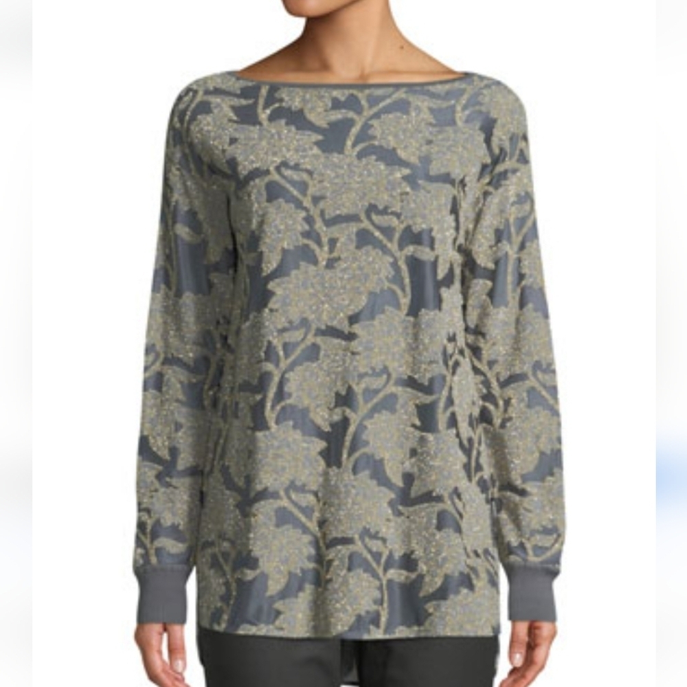Lafayette 148 New York Pheonix Boat Neck Top